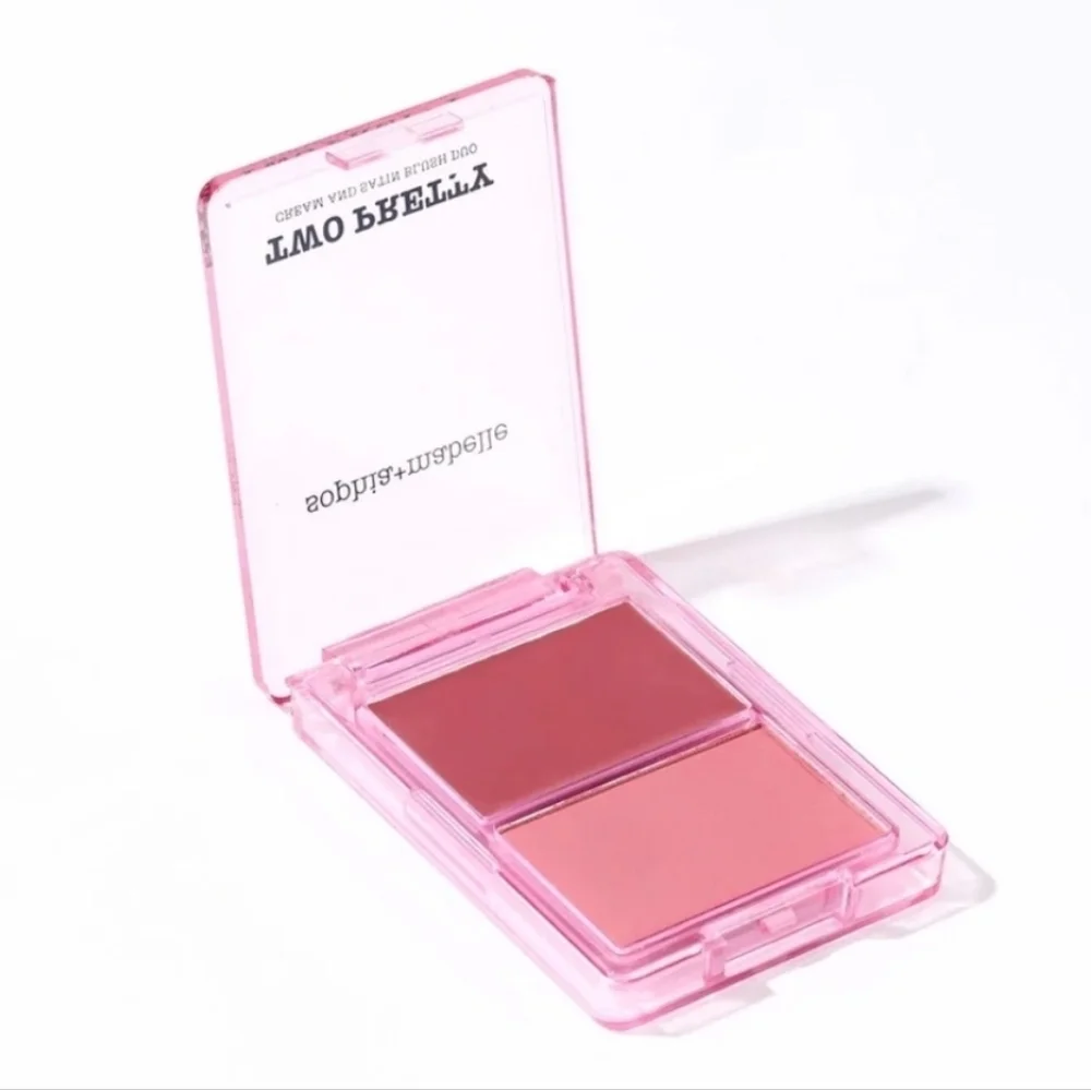STRAWBERRY SORBET 🍓 Sophia + Mabelle Two Pretty Cream and Satin Blush Duo NWT